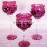 Weddings Crackled Glass Hurricane Jars Crackled Glass thumbnail-3