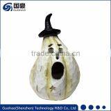 Custom Halloween Table Decoration Witch Pumpkin Statue thumbnail-1