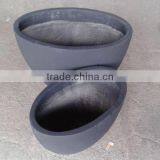 Oval Lightweight Cement Pots-Concrete Flower Pots-Terrazzo Garden Planters thumbnail-1