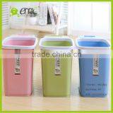High Quality Home Garbage Can Trash Plastic Cans Plastic Trash Bins Indoor Waste Basket thumbnail-1