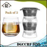 2-Piece Sphere Ice Ball Mold Plastic Ice Ball Maker thumbnail-1