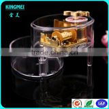 High Grade Handicrafts Clear Round Crystal Music Box for Wedding Gift thumbnail-1