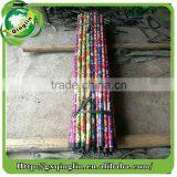 PVC Coated Wood Grain or Flower Wood Handle Sticks for Broom and Mop 120*2.2cm thumbnail-4
