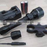 uf-t67 67mm convex lens night vision 850nm ir flashlight with gun mount clamp and remote switch