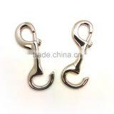 4-3/4" Solid Brass Hook in Nickel Plate, Solid Brass Swivel Eye Metal Snap Hook thumbnail-6