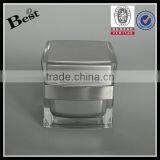 Hot Products 15g 30g 50g Square Cosmetic Acrylic Jar Cream Plastic Jar With Silver UV Top China Suppliers thumbnail-2