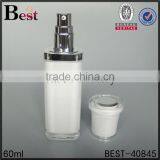 Unique Design Empty Fancy Square Purple Color Cosmetic Acrylic Cream Lotion Bottle 15ml 30ml 50ml Serum Pump Bottle thumbnail-5