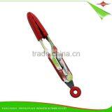 ZY-H2013 Delicate Design 7-inch Silicone Food Tong With Beautiful Flower Printed Handle thumbnail-3
