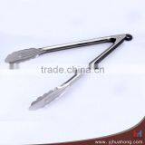 12" Skidproof Handle Durable Stainless Steel Food Tongs HFT-SS04C thumbnail-2