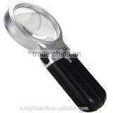 2016 New Cheap 3X Foldable Desktop Handheld Reading Magnifier With 2 LED Magnifying Glass
