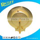 Zinc Alloy Custom Made Tourism Gold Souvenir Plate With Display Stand thumbnail-6