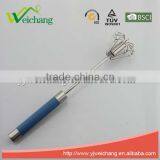 WCW032 Stainless Steel Rotary Egg Whisk, Egg Beater,Stainless Steel Wire Manual Whisk Rotary Egg Beater Hand Mixer Kitchen Gadge thumbnail-1
