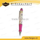 Promotion Custom Logo Transparent Advertising Plastic Ball Pen thumbnail-3