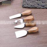 OAK Wood Handle Cheese Knife Set thumbnail-2