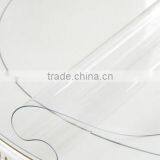 Soft Glass Transparent Waterproof Mat Custom Round PVC Round Table Cloth Tablecloth With Frosted Crystal Plate thumbnail-5