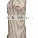 Sexy Big Neckline Short Sleeve Tight Fitted Women T-shirt thumbnail-3