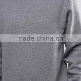 Hot Sale Autumn Custom Without Hood Crew Neck Grey Men's 80% Cotton 20% Polyester Casual Breathable Fleece Pullover Sweatshirt thumbnail-3