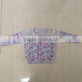 Girl's Cotton Printing Cardigan Sweater With Hotfix Rhinestone thumbnail-3