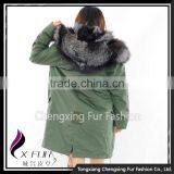 CX-G-P-04 2016 Women's Fashion Clothes Fox Fur Lined Winter Parka With Fur Hood thumbnail-4