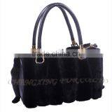 CX-H-57B New Fashion Women Hand Bags Printed Mink Fur Satchel thumbnail-6