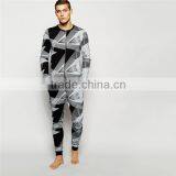 Loungewear Grandad Waterproof Onesie Adults With Geo Print thumbnail-1