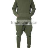 Wholesale Supreme High Quality Tapperd Fit Fashion Fleece Cropped Jogger and Elongated Pullover Hoodie With Your Own Design thumbnail-1