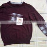OEM 100% Cotton Jacquard Pattern Knitted Boys Sweaters thumbnail-4