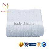 Colorful Cable Luxe Knitted Cashmere Baby Blanket thumbnail-3