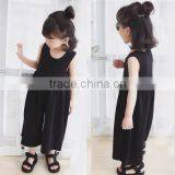 2017 Children Girls Pants Kids Summer Solid Color Wide Leg Pants 1-7 Years thumbnail-1