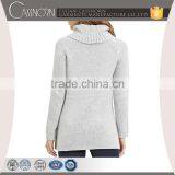 Ladies Long Sleeve Turtleneck Sweater thumbnail-2