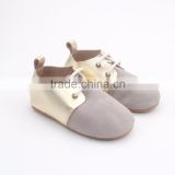 Wholesale baby children leather oxford baby shoes rubber sole