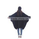 Women Fashion Fleece Poncho Women thumbnail-3