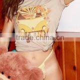 Runwaylover 134 Hot Sale 2017 Ladies Fashion Short Sleeve Printed T-Shirts thumbnail-3