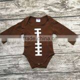 Free Shipping Baby Boy Football Season Clothing Infant Toddler Boys Romper Children Football Romper Toddler Boys Outfits thumbnail-1