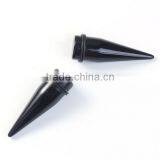 18mm Acrylic Ear Stretcher Expander Tapers Black Ear Expander Ear Tapers thumbnail-1