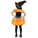 Cute Pumpkin Patch Witch Costume Kids Halloween Cosplay Costume thumbnail-2