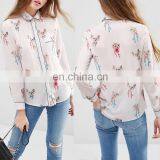 Latest Fashion Blouse Design Fashion Cutting Modern Style Chiffon Blouse thumbnail-1