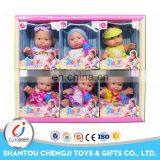 Hot Sales Lovely Baby Toy Set Pvc Plastic 8 Inch Dolls
