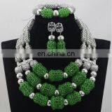 Bridal Wedding Beads Jewelry Set African Women Coral Beads Necklace Set for Party Costume Handcraft Jewelry Set thumbnail-2
