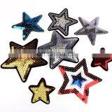 Fashion STAR Patch Sequined Kids Clothes Embroidered Iron On Patches for Clothing