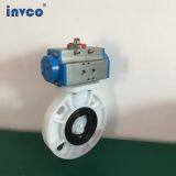INVCO Price Wafer Connection Pneumatic PP Butterfly Valve for Water ,weak Acid and Weak Base thumbnail-3