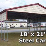 Design regular roof type steel carports car cover shed china supplier
