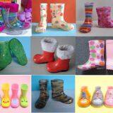 Hi-Q Various Transparent Kids' PVC Rain Boots, Cheap Children Rain Boot,High Quality Kid 100%Transparent Rain Boots thumbnail-1