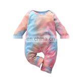 Posh Baby Ribbed Tiedye Jumpsuit Long Sleeve Bodysuit Tie Dye Romper thumbnail-2