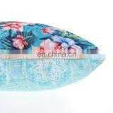 Decorative Double Sides Blue Floral Flowers Printed Outdoor Cushions for Garden thumbnail-5