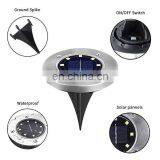 8 LED Solar Lawn Light Outdoor Waterproof Pathway Led Ground Solar Lights for Garden Yard thumbnail-4