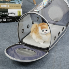 High Fashion Dazzle Colour PU Large Space Customized Comfortable Cat Outing Travel Bag Carrier Sling Tote Handbag thumbnail-4