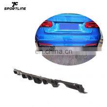 JCSportline Carbon Fiber F30 F35 Car Rear Diffuser for BMW 3 Series F30 F35 320i 328i 335i 340i M-Sport 2012-2018