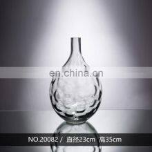 Hot Sale Cheap Frosted Cylinder Clear Glass Vase Decoration Vase For Table thumbnail-3