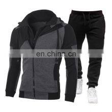 Merchant Direct Sales Custom Customized Fashion 2-piece Hooded Gym Sports Men's Sportswear thumbnail-3